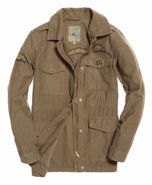 Superdry Slub 4 Pocket Rookie Női Kabát Világos Khaki | OPZMC2794